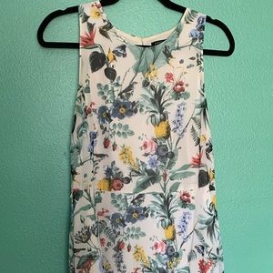 Banana Republic Printed Maxi Dress with ruffle